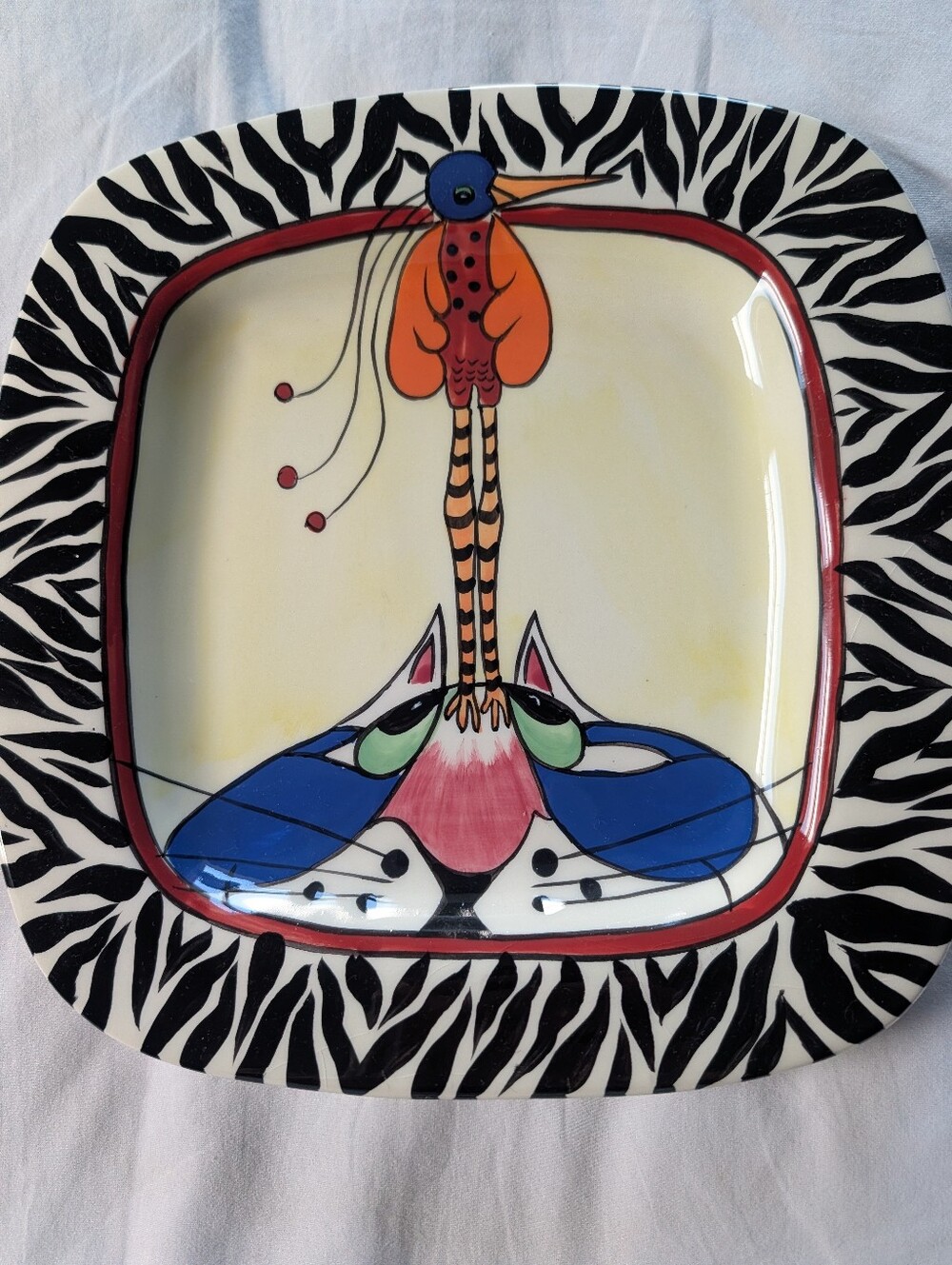 Swak Lynda Corneille Collectable Hanging Wall Plate. 10 X 10